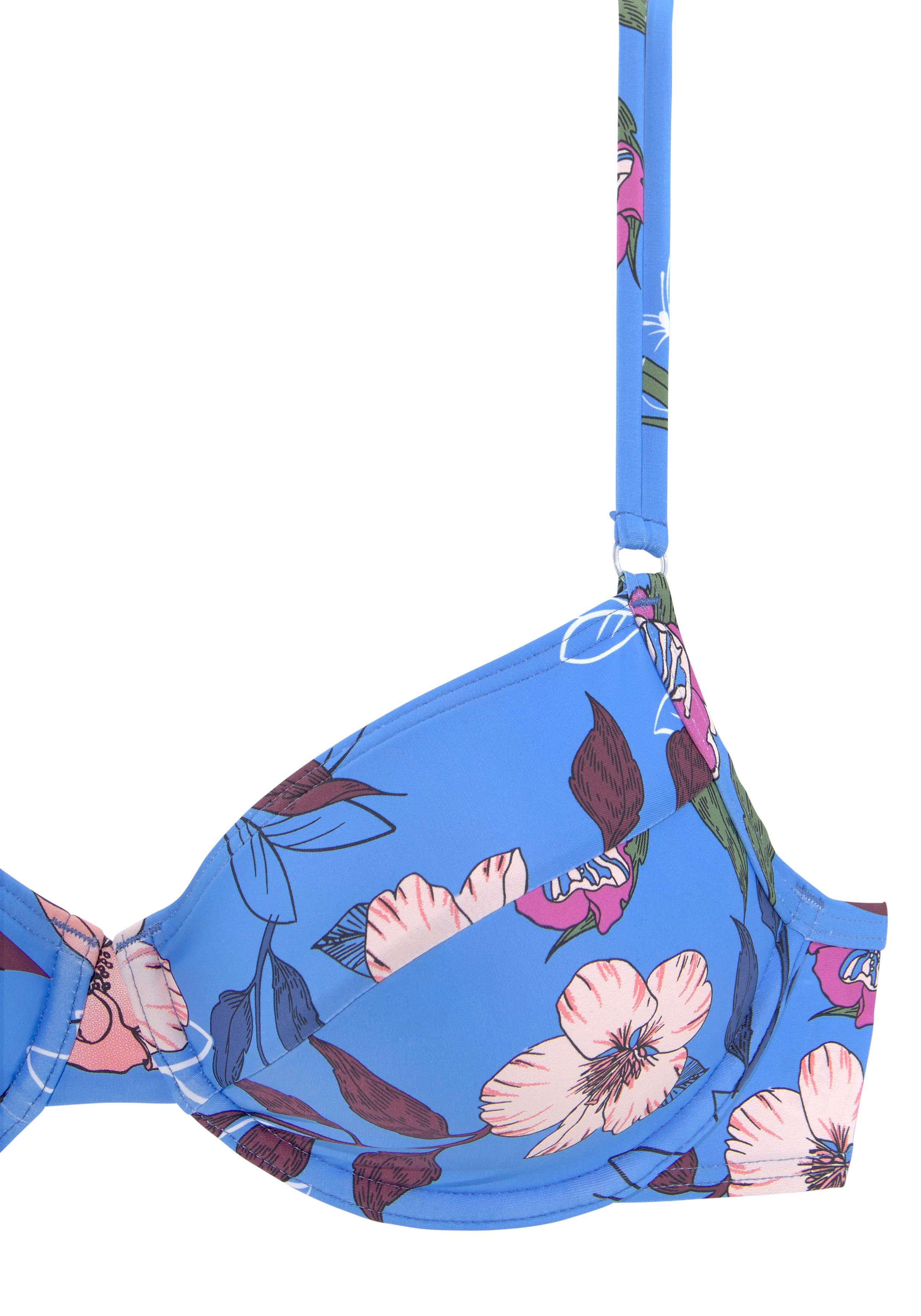 s.Oliver Bügel-Bikini-Top Maya, mit Doppelträgern und floralem Design