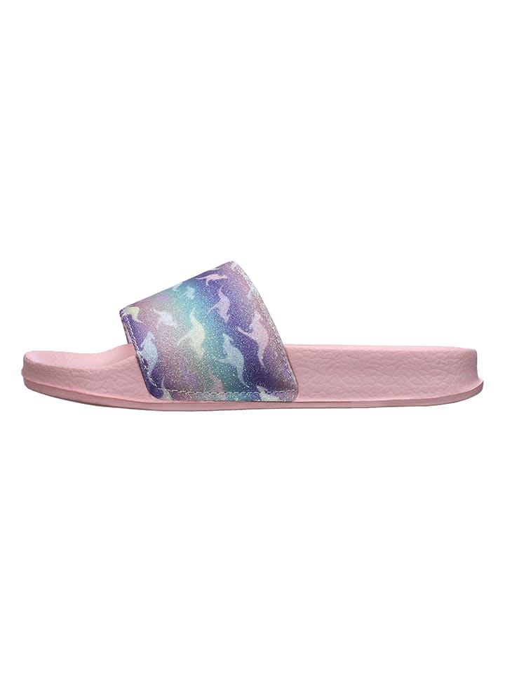 Kangaroos Pantoletten in Rosa/ Bunt günstig kaufen