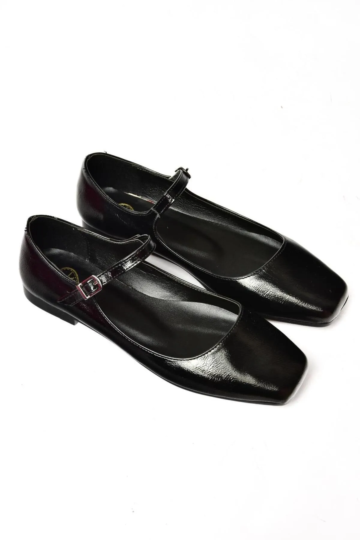 Fox Shoes  S726252508 Ballerinas aus schwarzem Lackleder für Damen
