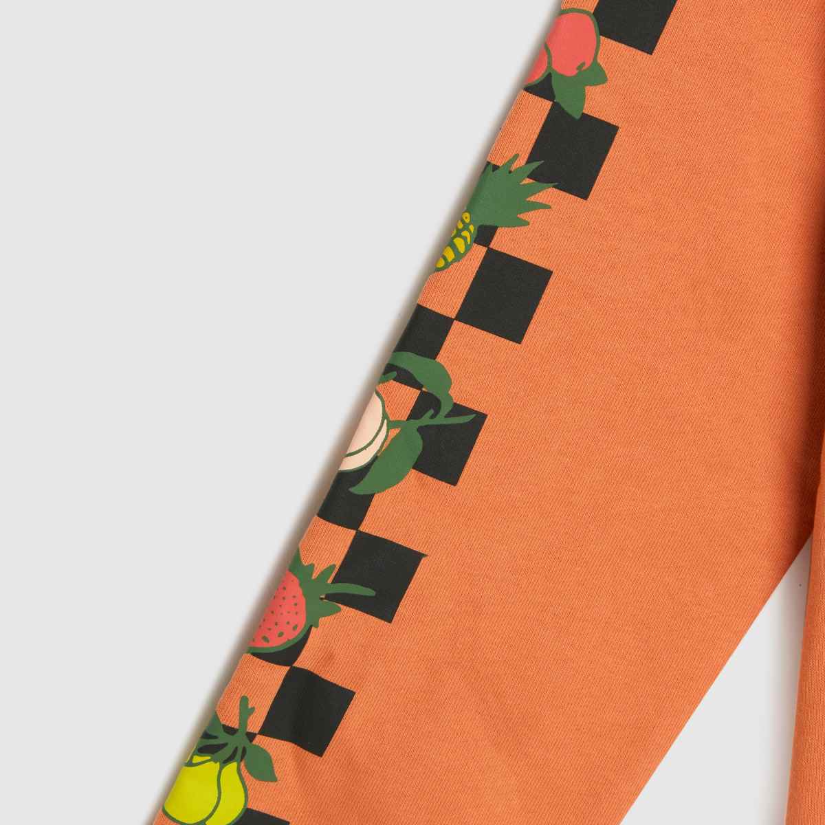 Vans – Orange huvtröja med fruktmönster för barn