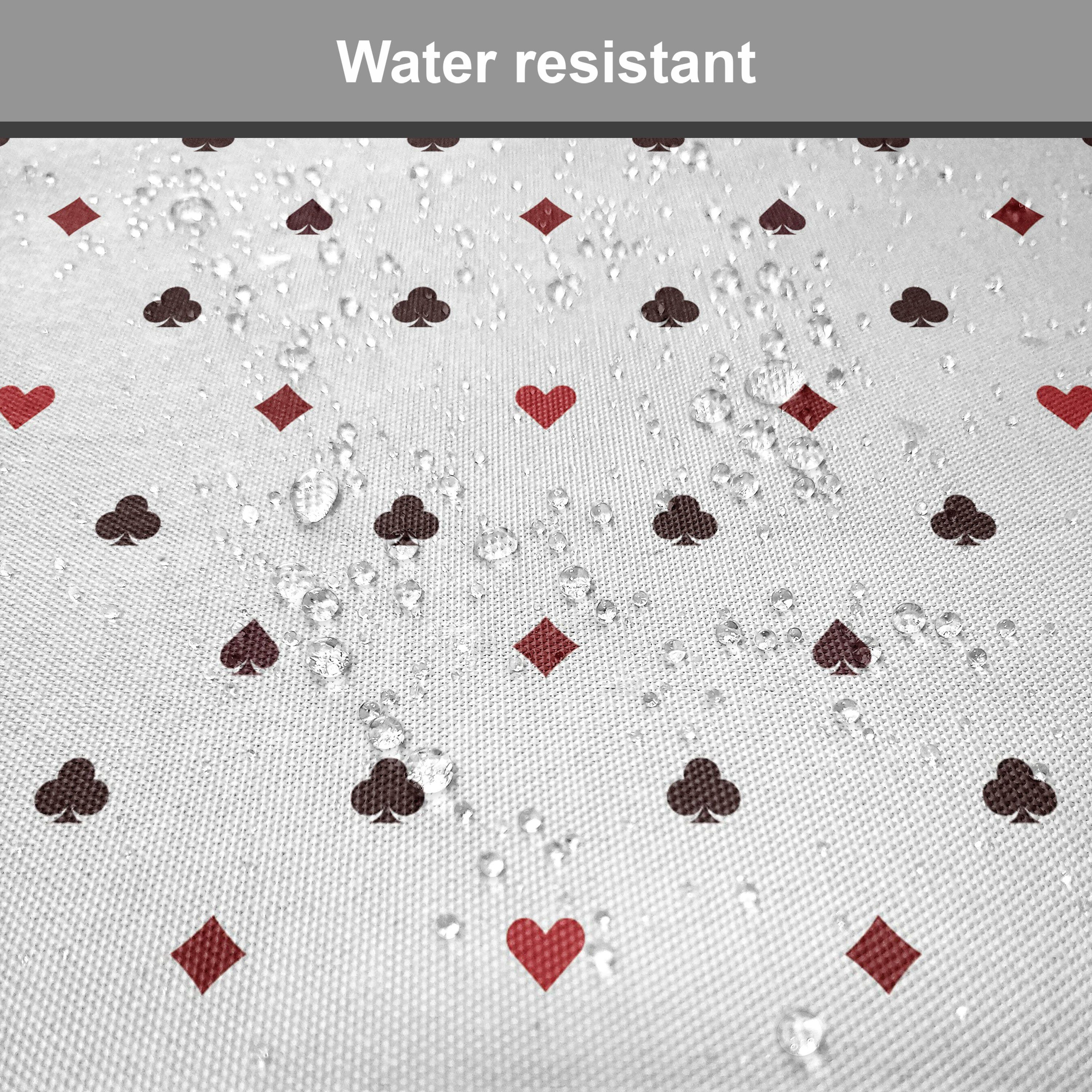 Abakuhaus Stuhlkissen Dekoratives wasserfestes Kissen mit Riemen für Küchensitze, Kasino Glücksspiel-Club Minimalist