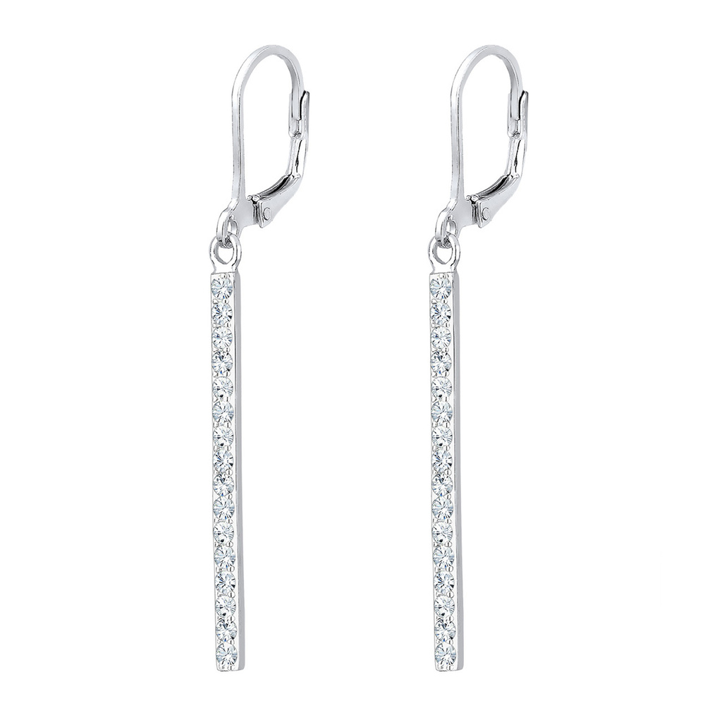 Elli Elli by Julie & Grace Boucles d'Oreilles Geo Look avec des Cristaux Boucles d'Ore Boucles d'oreilles