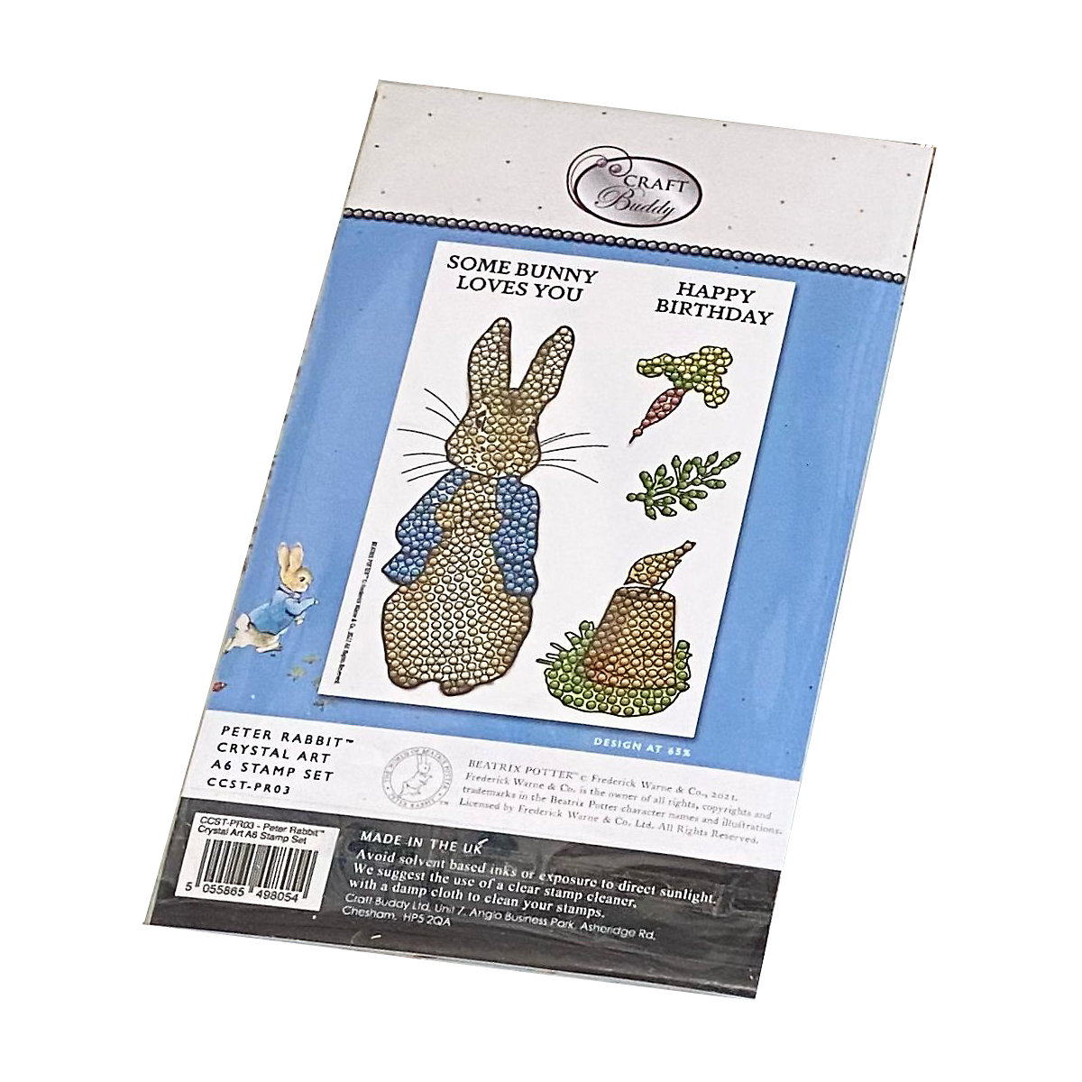 Peter Rabbit - Crystal Art A6 Stempelset