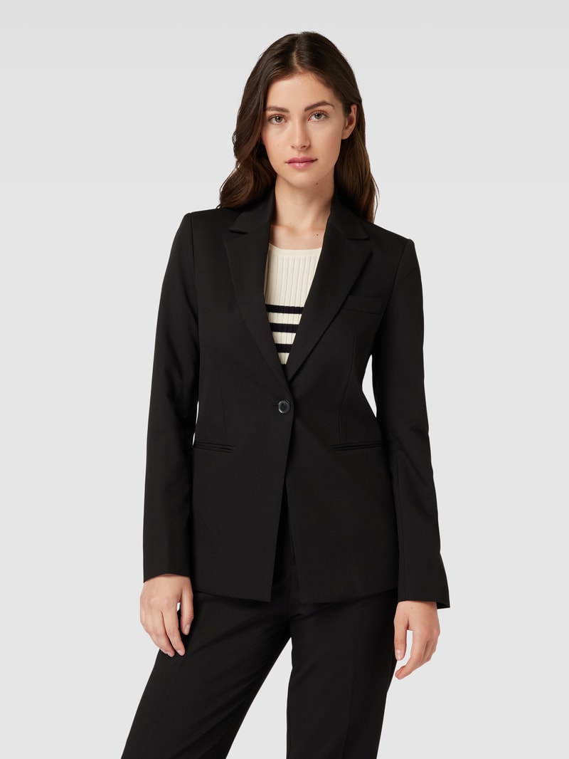 Blazer mit Reverskragen Modell 'BOREAL' in schwarz