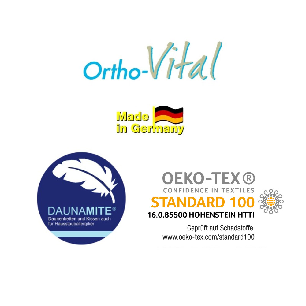Ortho-Vital 3-Kammer-Kopfkissen, ca. 80 x 80 cm