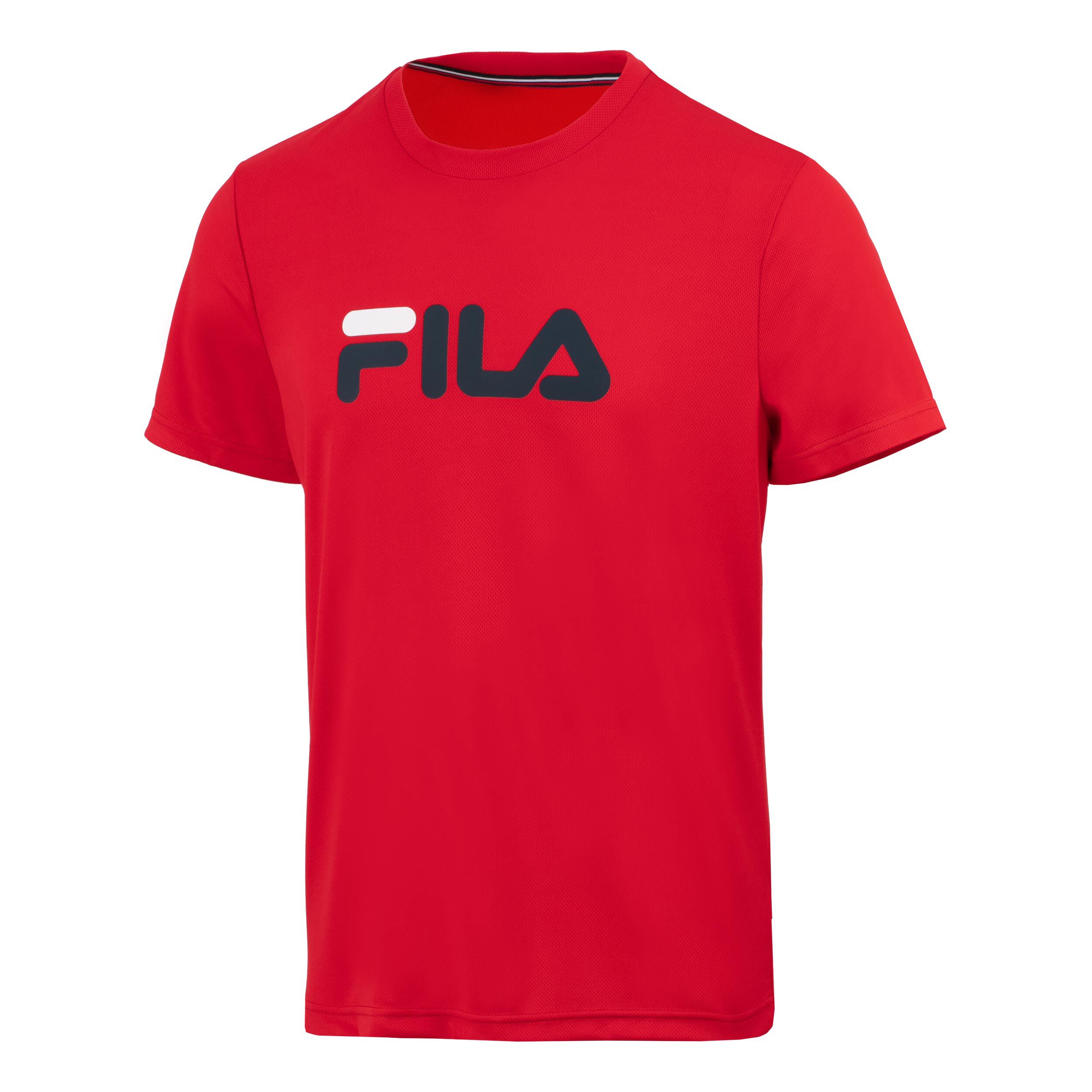 Logo T-Shirt Herren - Rot, Dunkelblau