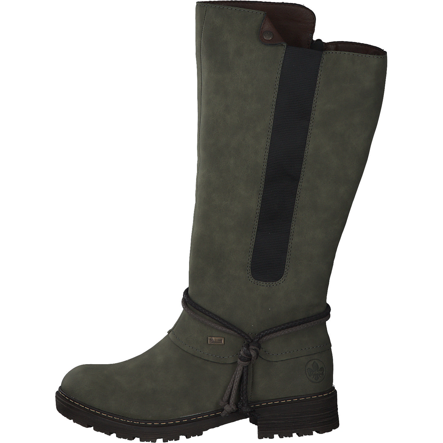 Rieker Z4774, Overknee-Stiefel, Damen, Grün