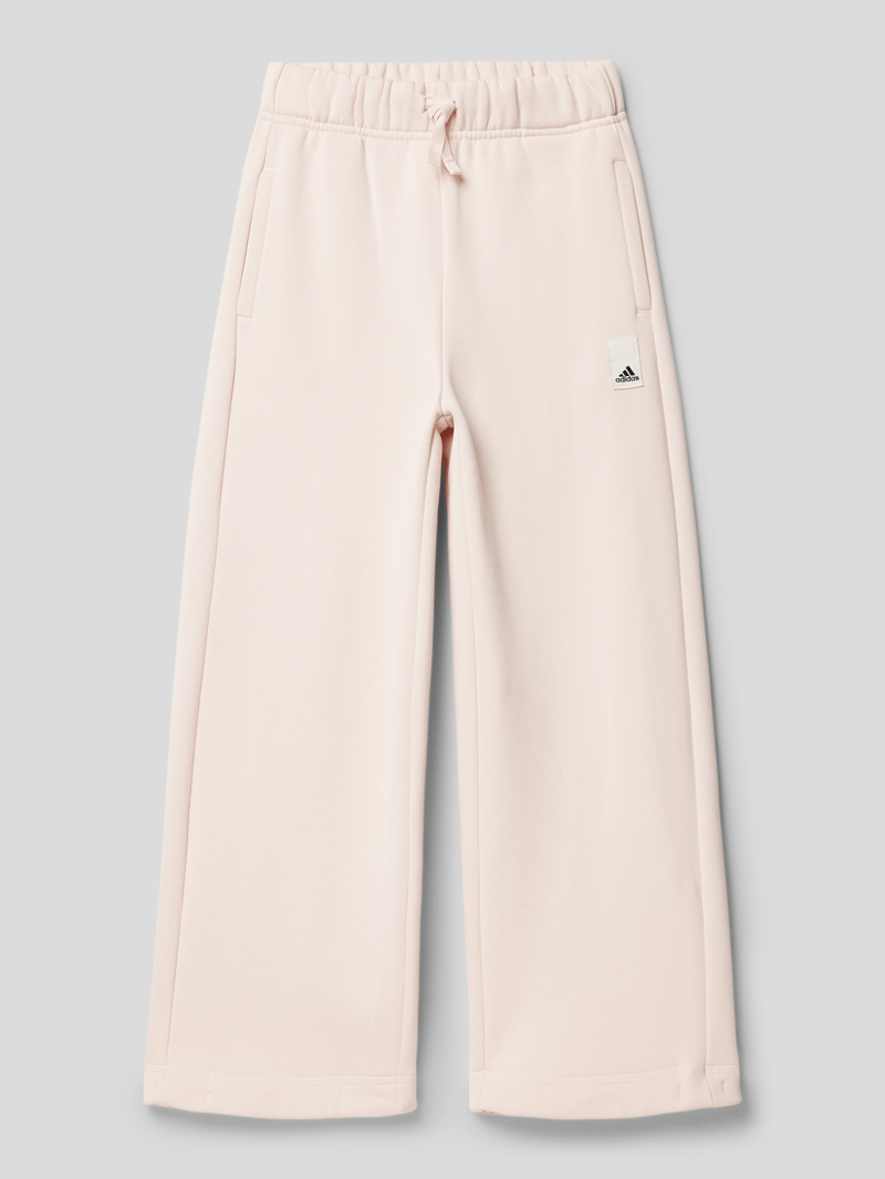 Sweatpants mit Label-Patch in sand