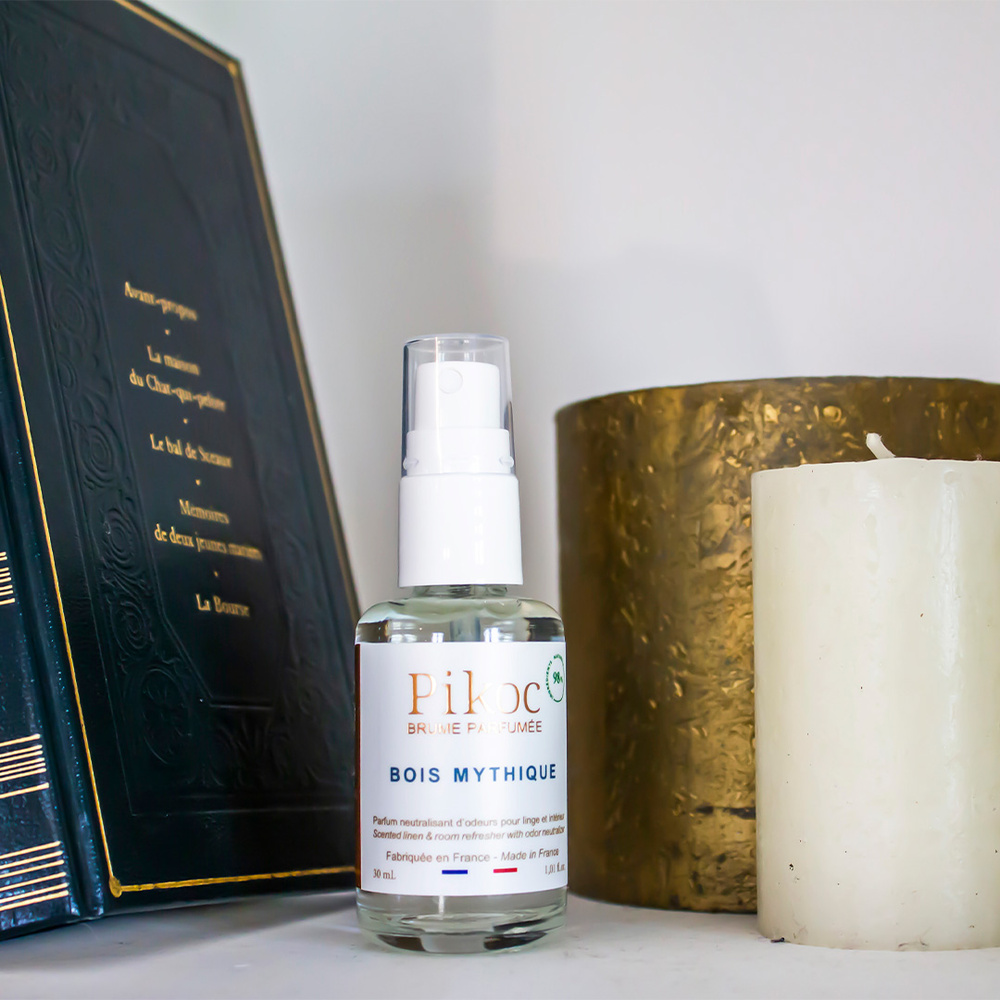 pikoc Brume de poche Bois Mythique Brume de linge parfumée