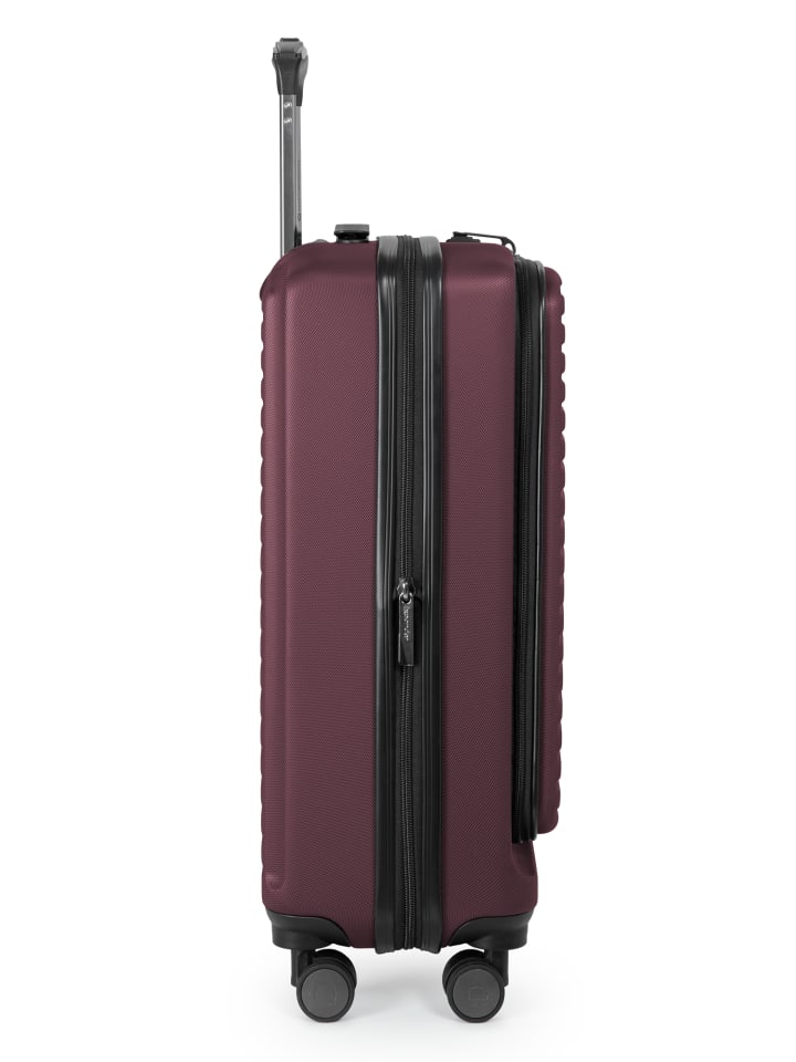 Hauptstadtkoffer Mitte - Handgepäck-Trolley Toploader, Laptop-Fach, TSA in Burgund günstig kaufen S
