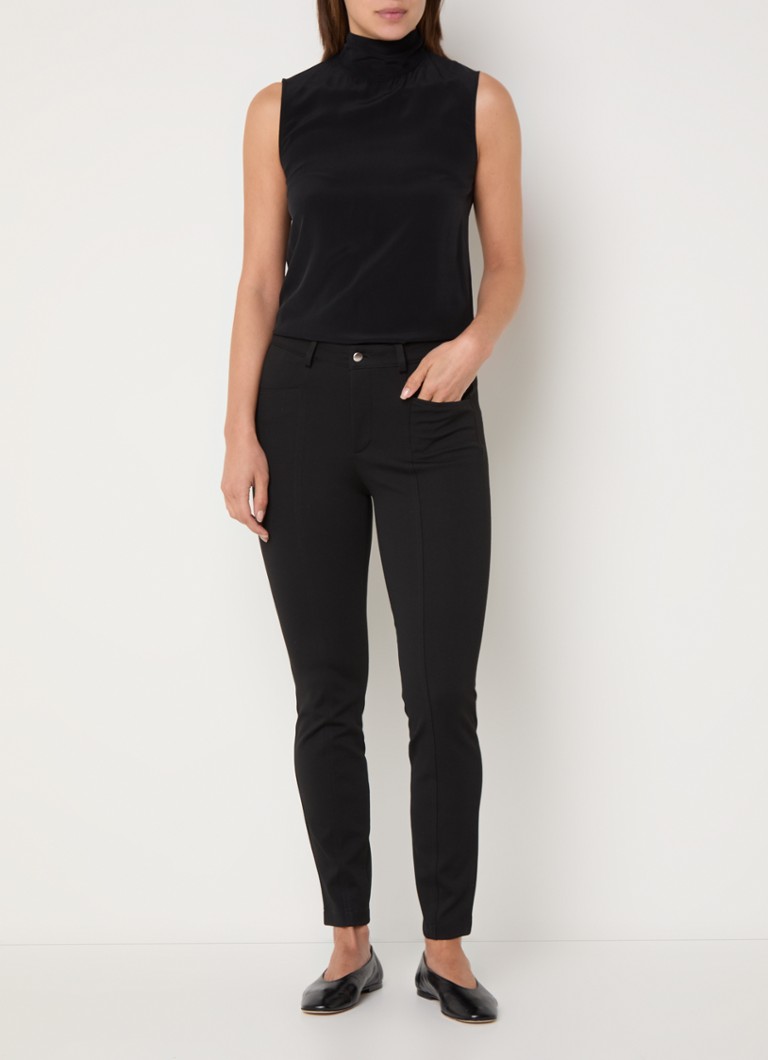 Pantaloni slim fit a vita media BRAX Shakira in jersey