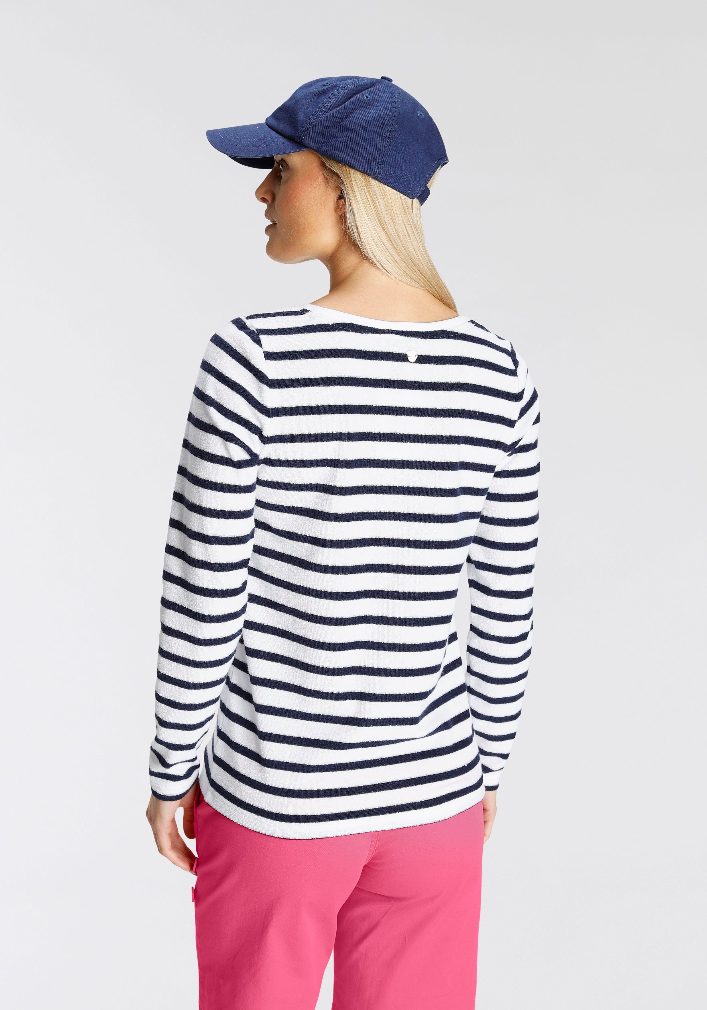 DELMAO Sweatshirt in trendiger Frottee-Ware ---NEUE MARKE!