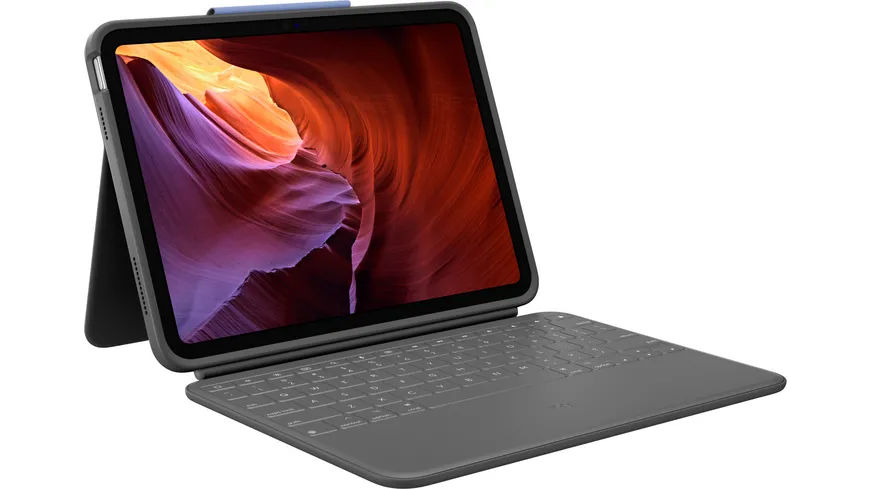 Logitech Rugged Folio iPad 10Gen Graphit QWERTZ