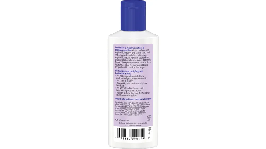 Linola Baby & Kind Duschpflege & Shampoo sensitive 200 ml