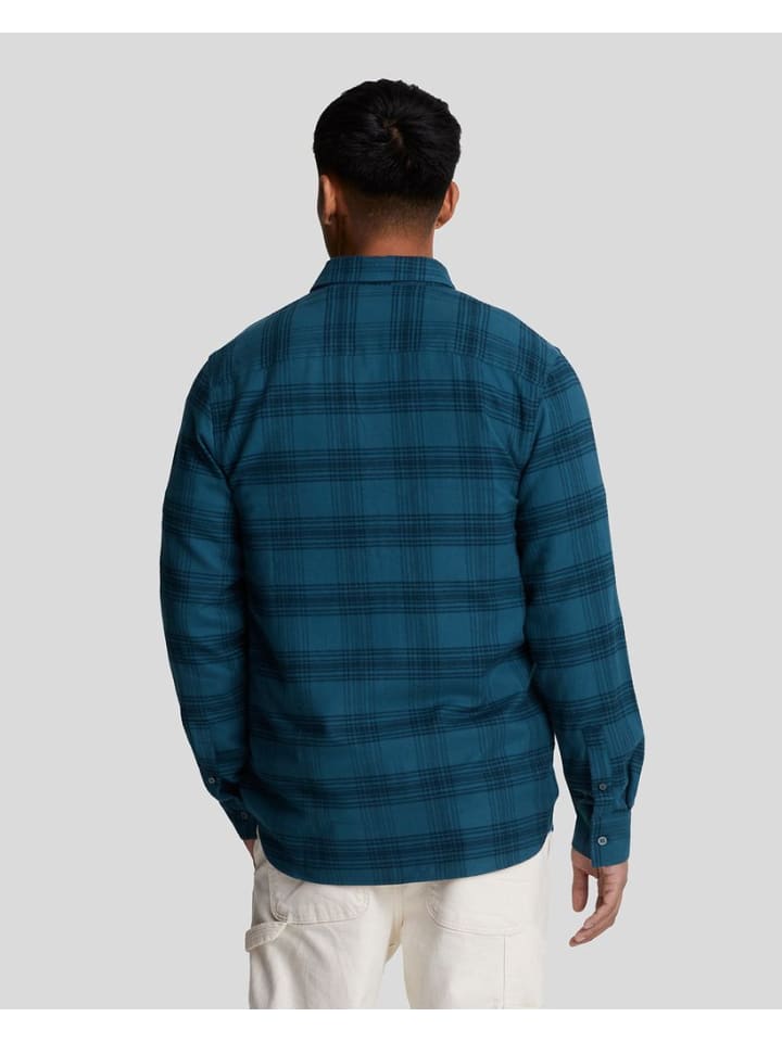 Lyle & Scott Langarmhemd in Dunkelblau/Dunkles Denim günstig kaufen