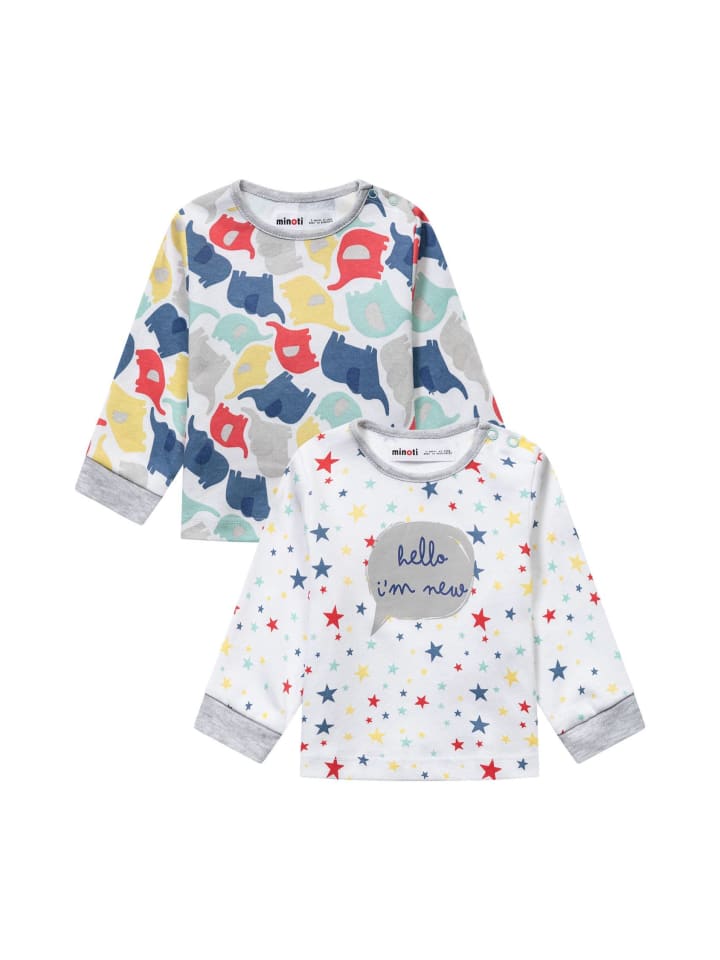 Minoti 2er-Set: Longsleeves Eley 2 in weiß günstig kaufen