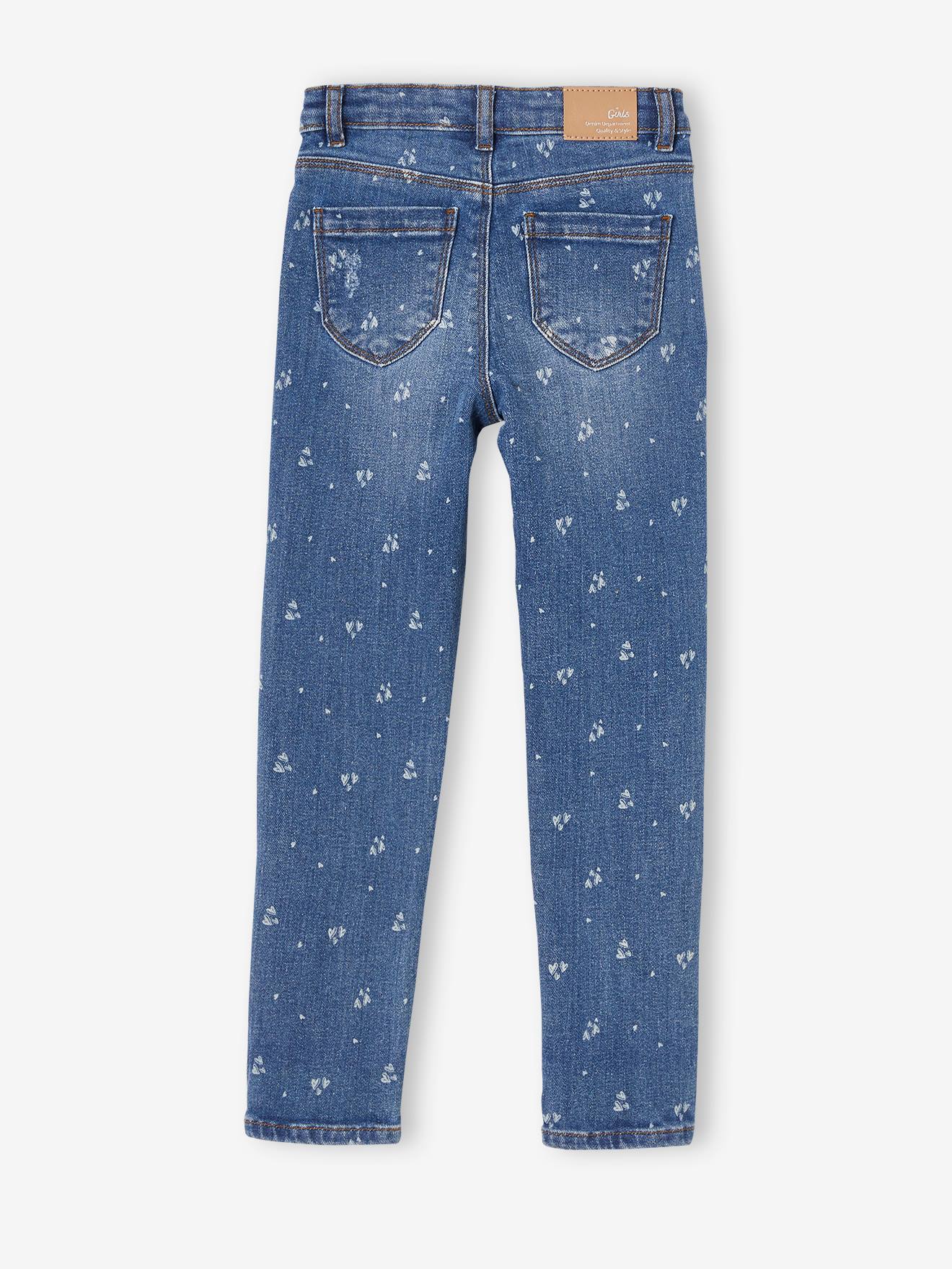 Vertbaudet Mädchen Jeans, gerades Bein Oeko-Tex - grau