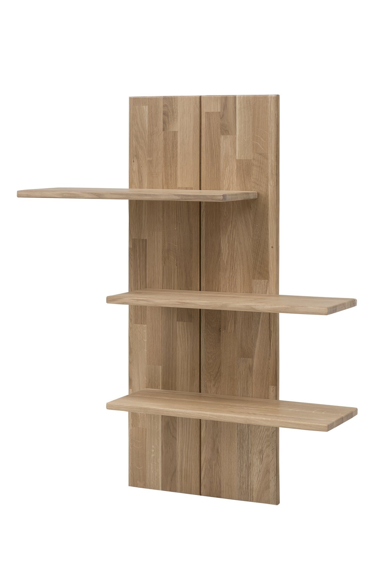 58 aufm Kessel Wohnwand Wohnwand Massivholz Idalia 280x203x45 Wohnzimmerschrank Wildeiche, (3-St)