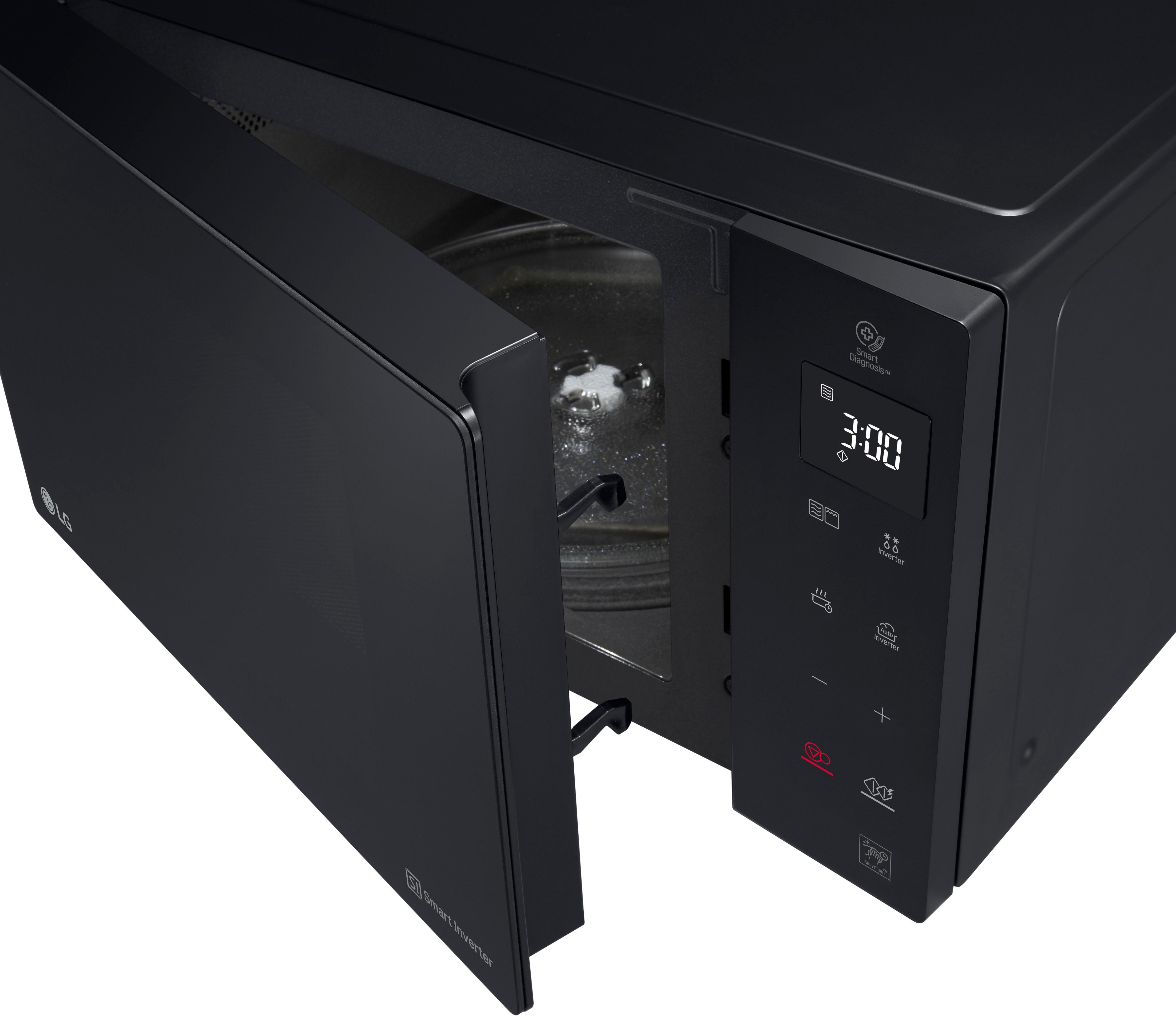LG Mikrowelle MH 6535 GIS, Grill, 25 l, Smart Inverter Technologie, echte Glasfront