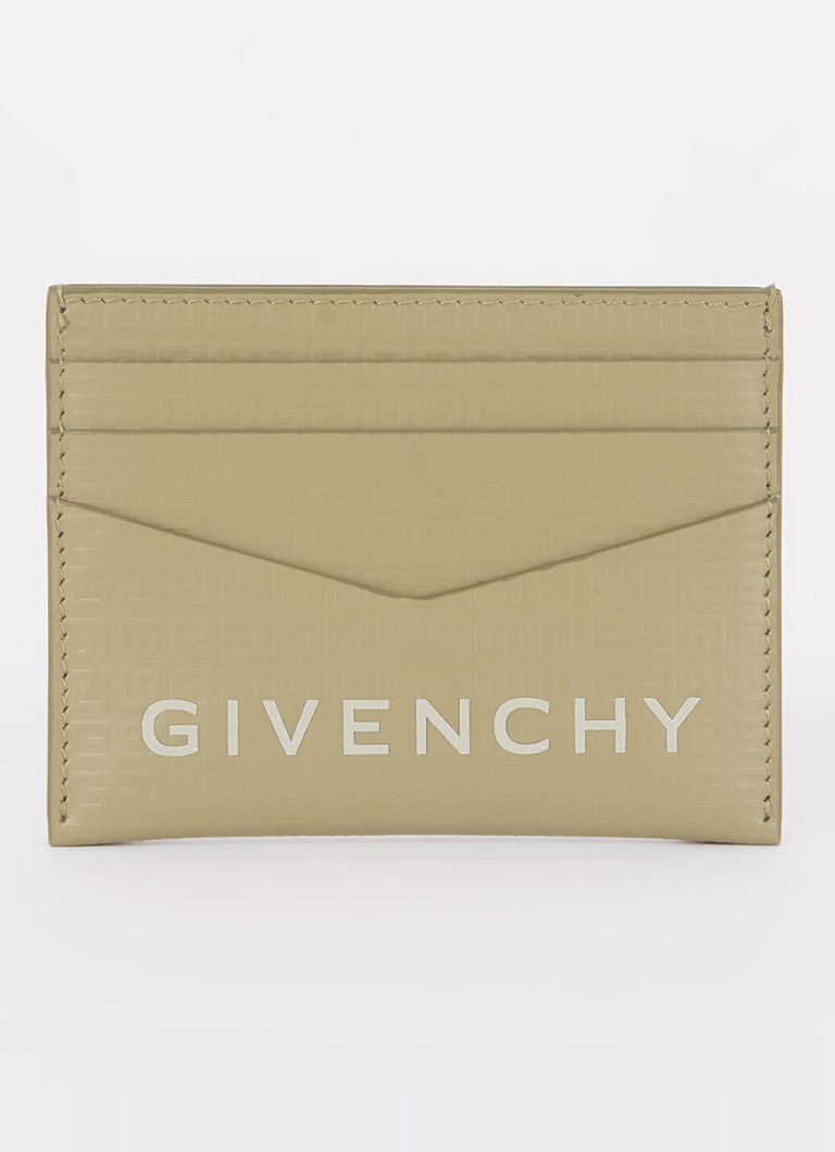 Portofel din piele cu logo Givenchy pentru carduri