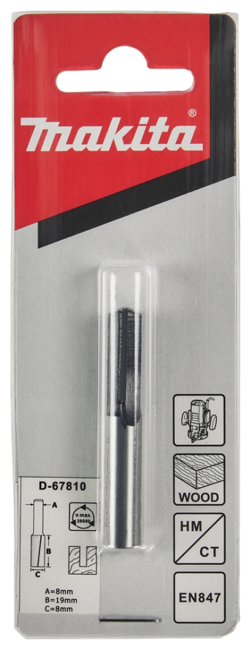 Príslušenstvo Makita D-67810 Drážkovacia fréza 8 x 19 mm S8