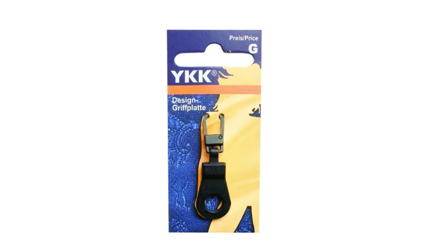 YKK Griffplatte Pendel groß antiksilber schwarz matt