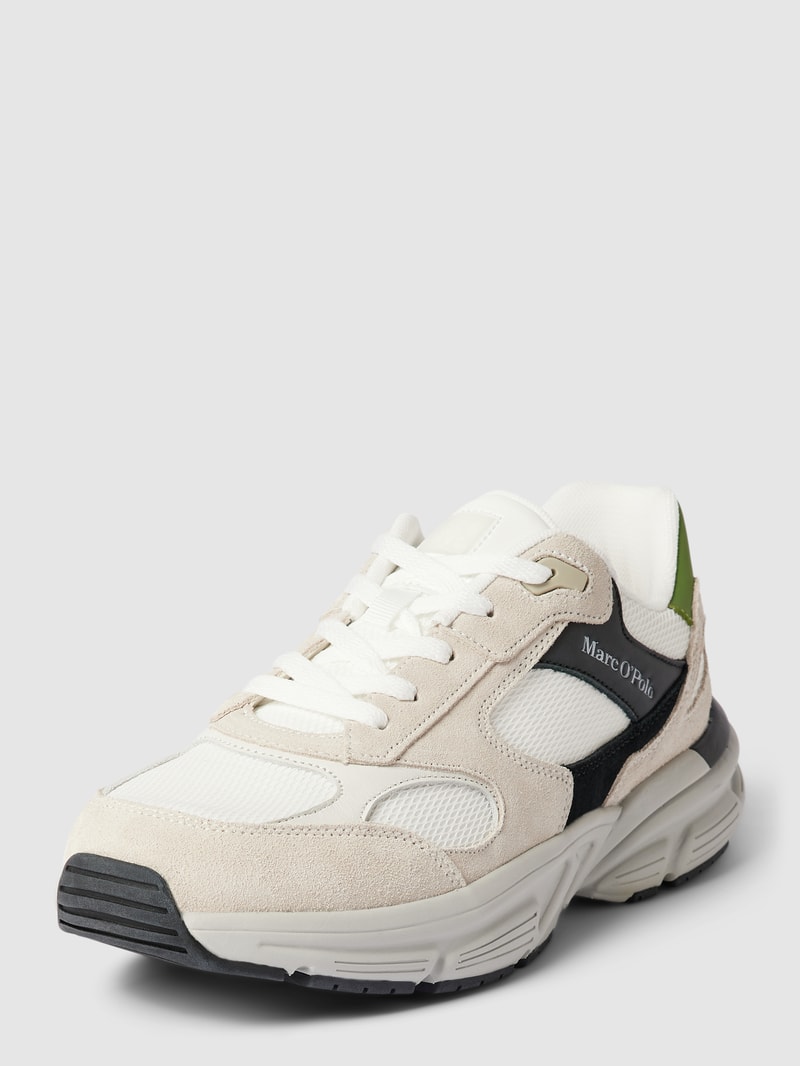 Sneaker mit Label-Details Modell 'Perci' in weiß