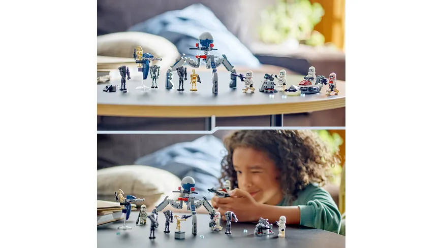 LEGO Star Wars 75372 Clone Trooper & Battle Droid Battle Pack Set