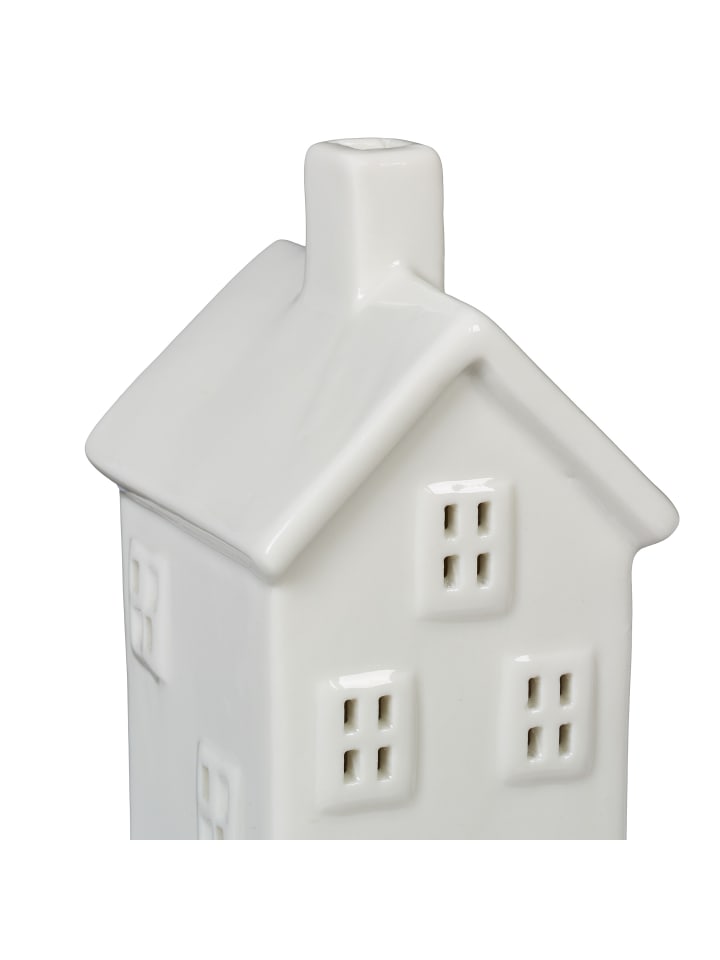 relaxdays Teelichthaus in Weiß - (B)6,5 x (H)14x (T)7 cm günstig kaufen onesize