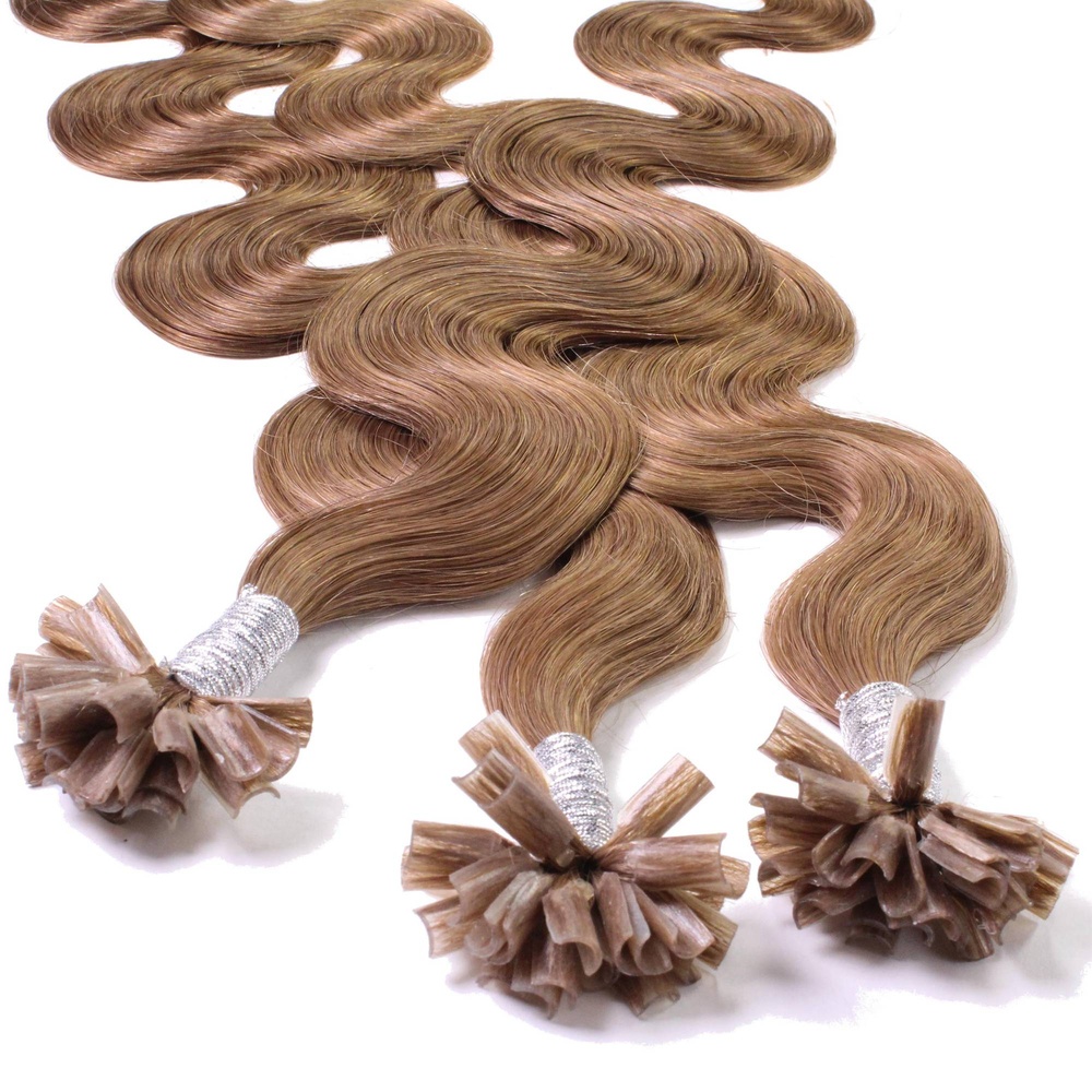 hair2heart Extensions à chaud bonding cheveux naturels #14 blond foncé 0.5g extensions
