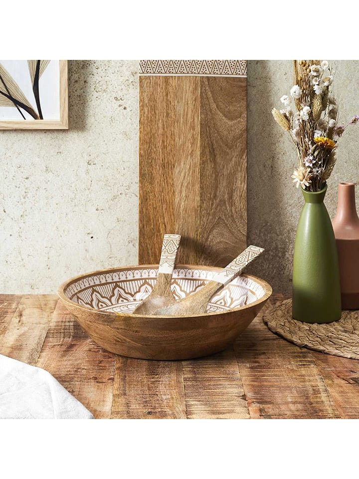 Ethnical Life Schüssel in Braun/ Beige - Ø 33 cm günstig kaufen onesize