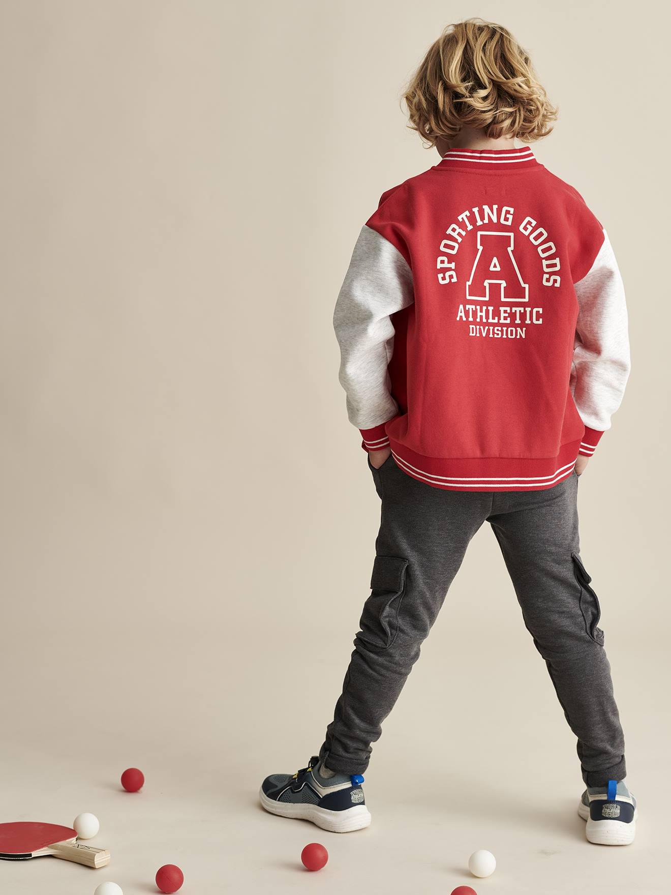 Vertbaudet Jungen Cargo-Joggpants Oeko-Tex - grau meliert