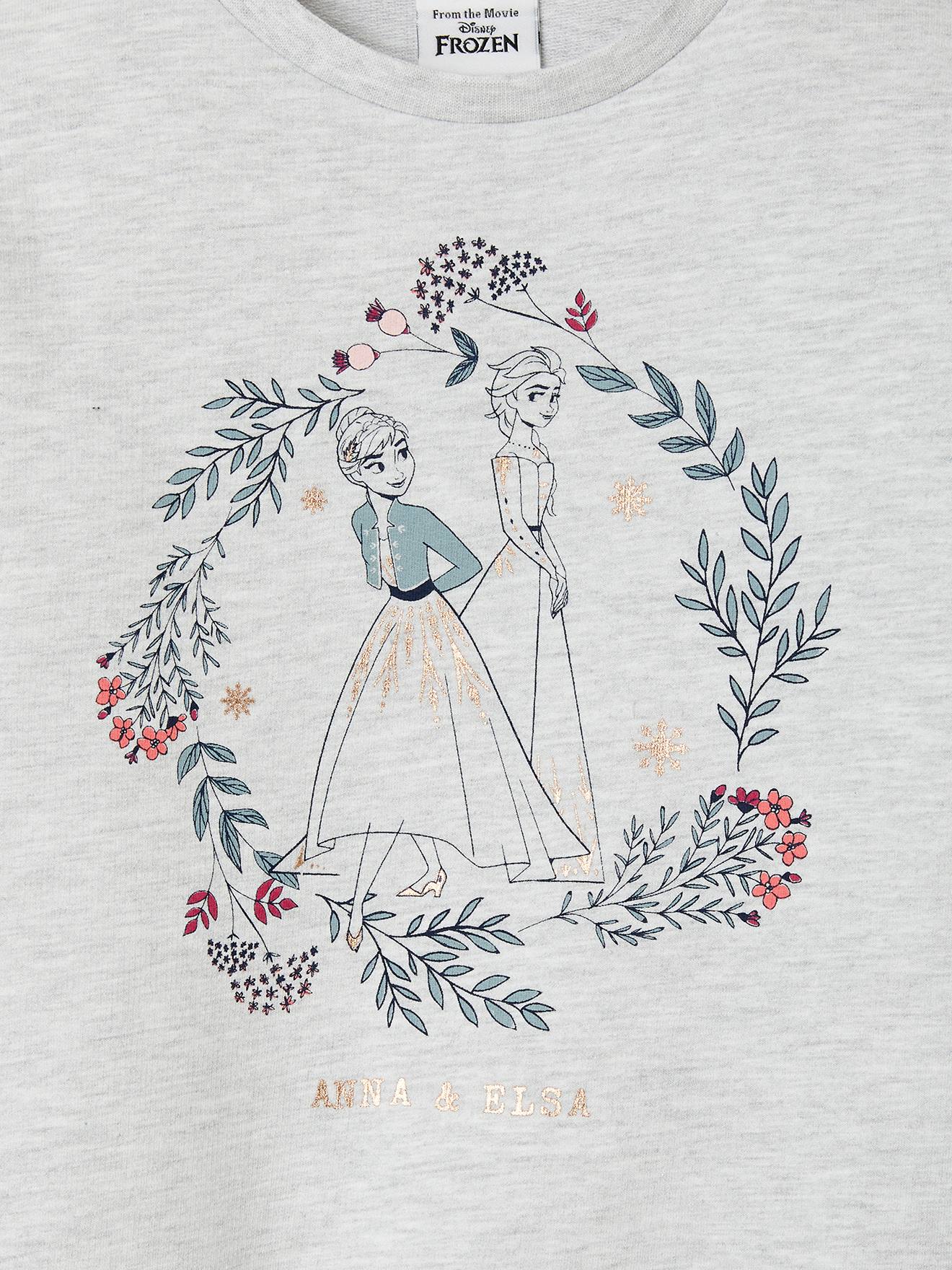 Sweat fille DS® Frozen gris chiné
