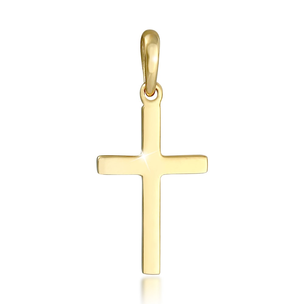 Elli Elli Pendentif Femmes pendentif croix minimaliste foi religion tendance en argent Pendentif