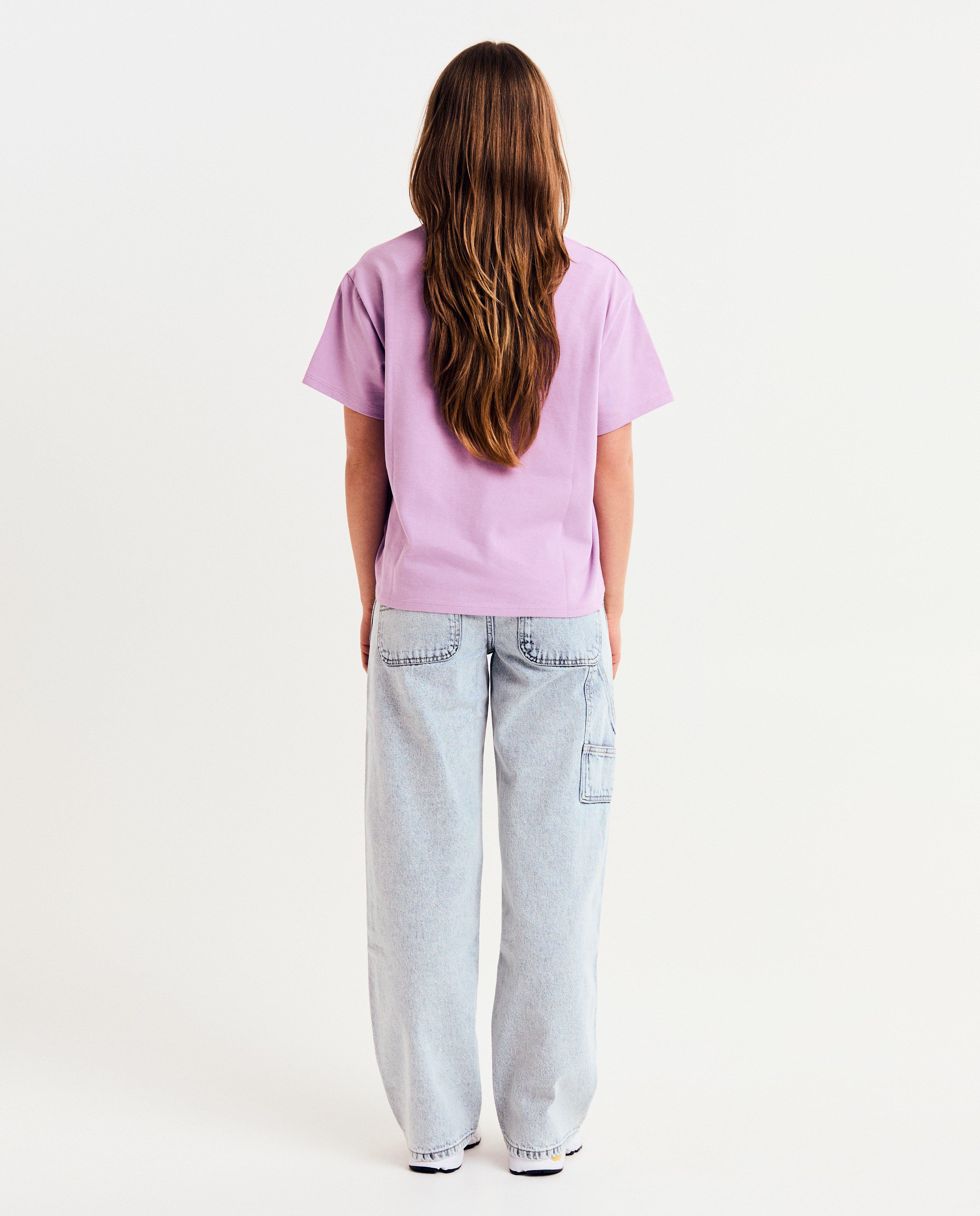Tricou Groggy cu imprimeu violet
