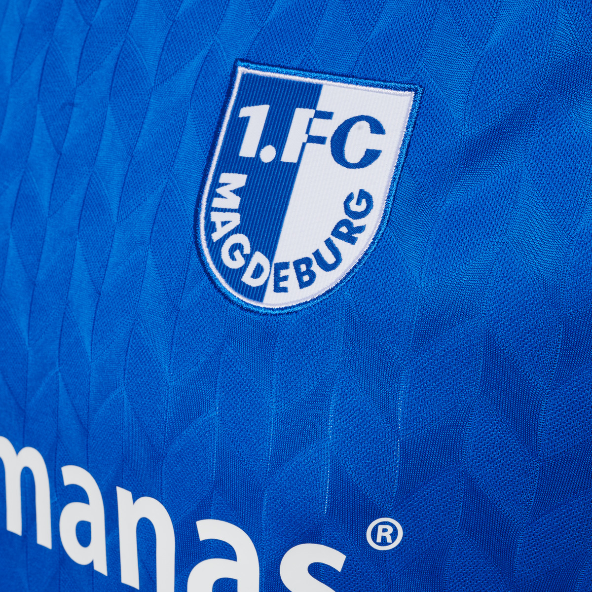 Hummel 1.FCM 23/24 Away Jersey S/S Trikot blau