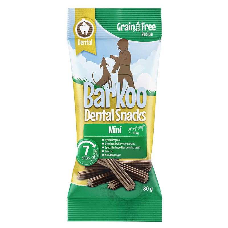 Barkoo Dental Snacks 7 Stück - GETREIFEDREIE Rezeptur