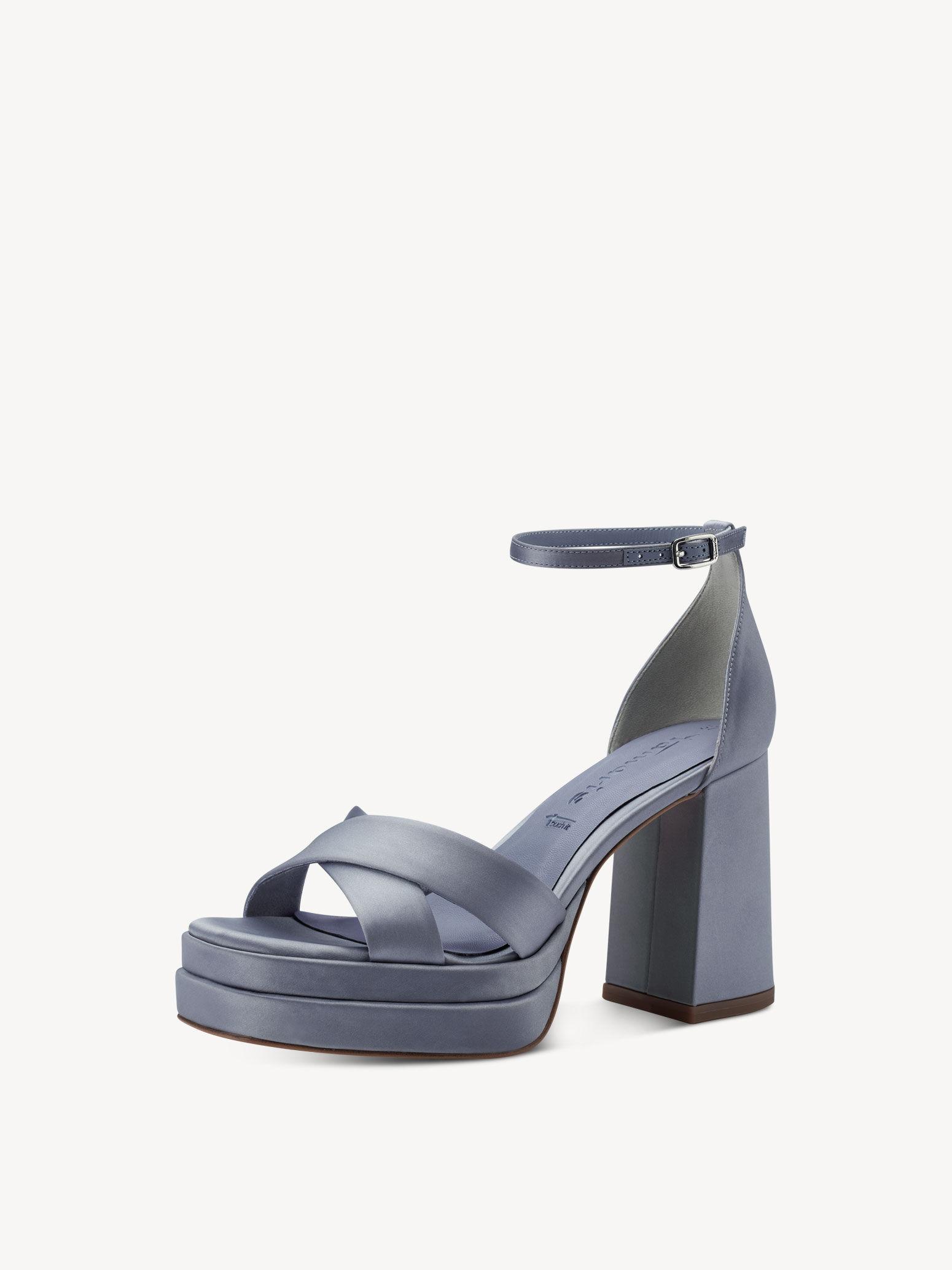 Sandale à talon - bleu