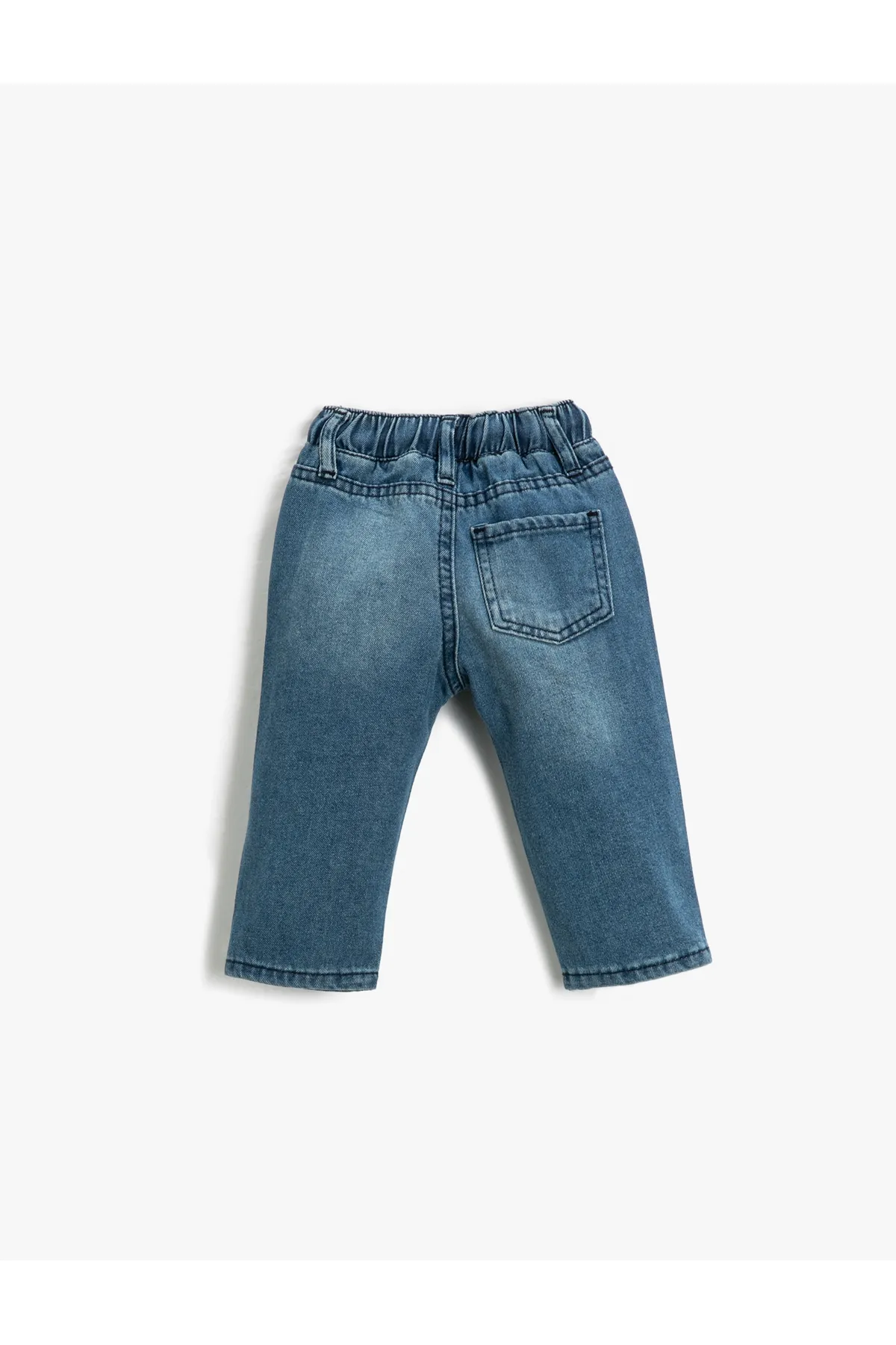 Koton  Jeanshose, elastische Taille, Tasche, Baumwolle