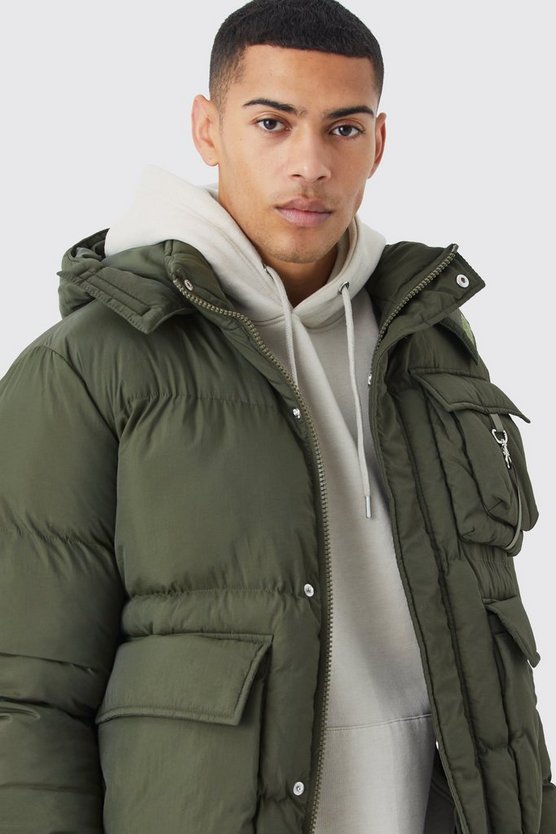 Kastiger Parka mit Utility-Taschen