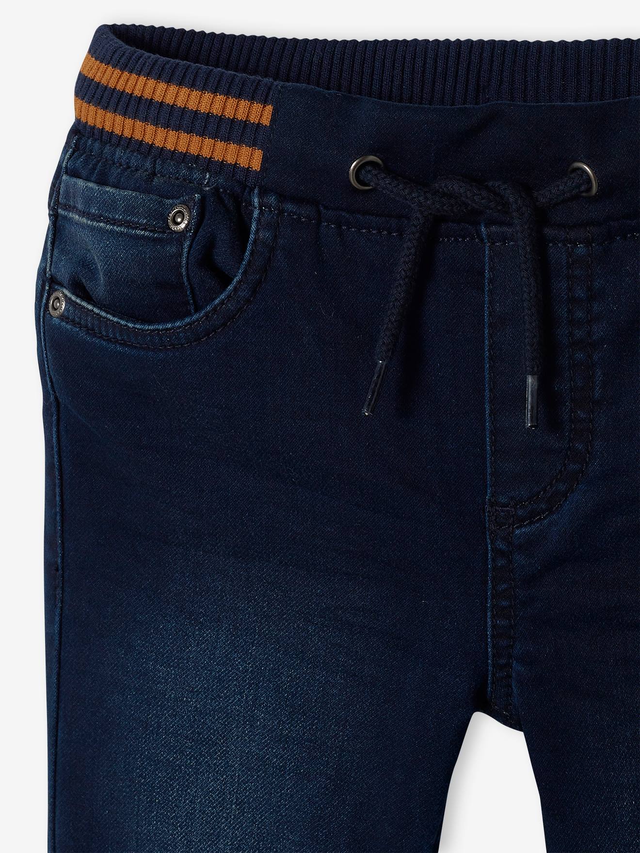 Vertbaudet Jungen Sweathose, Denim-Optik Oeko-Tex - schwarz