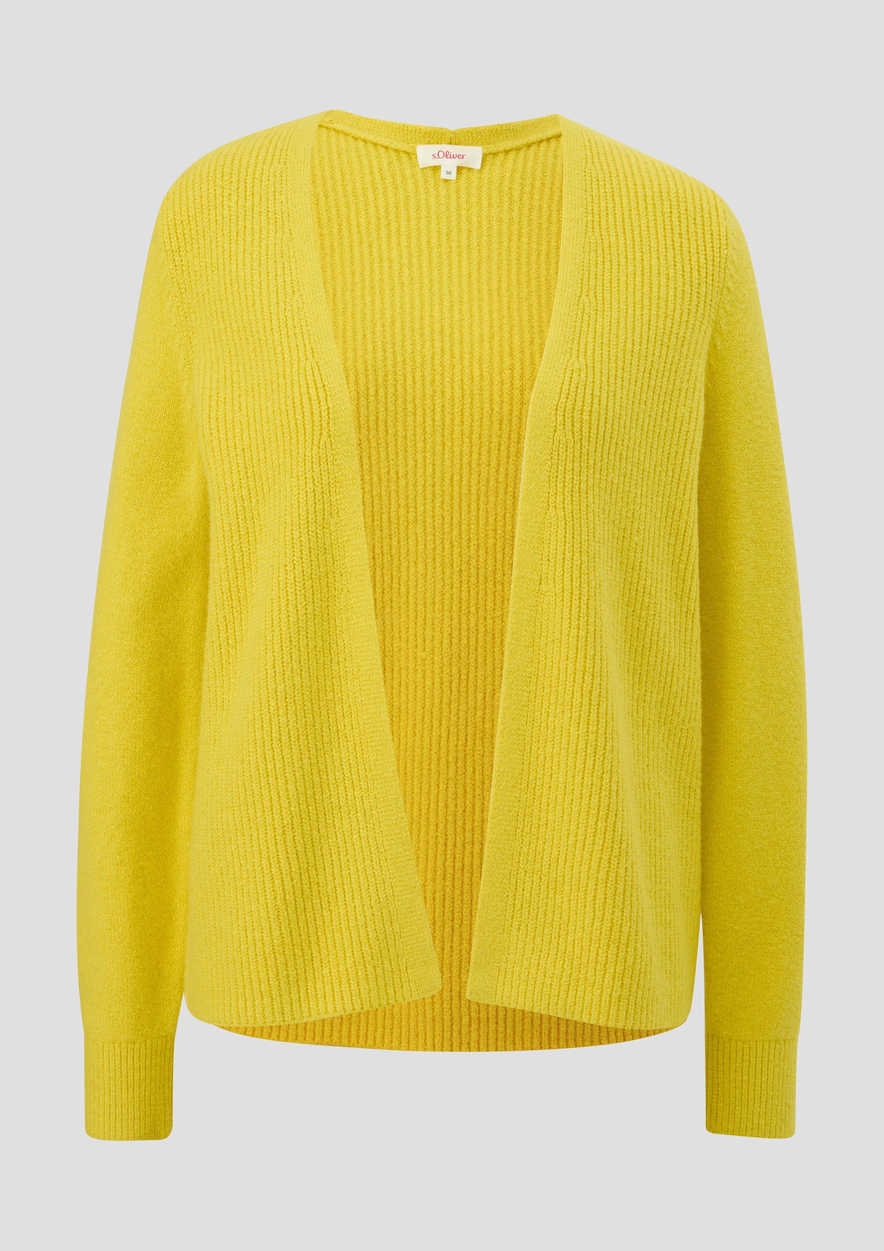 Offene Strickjacke aus Baumwollmix  2134424-1494