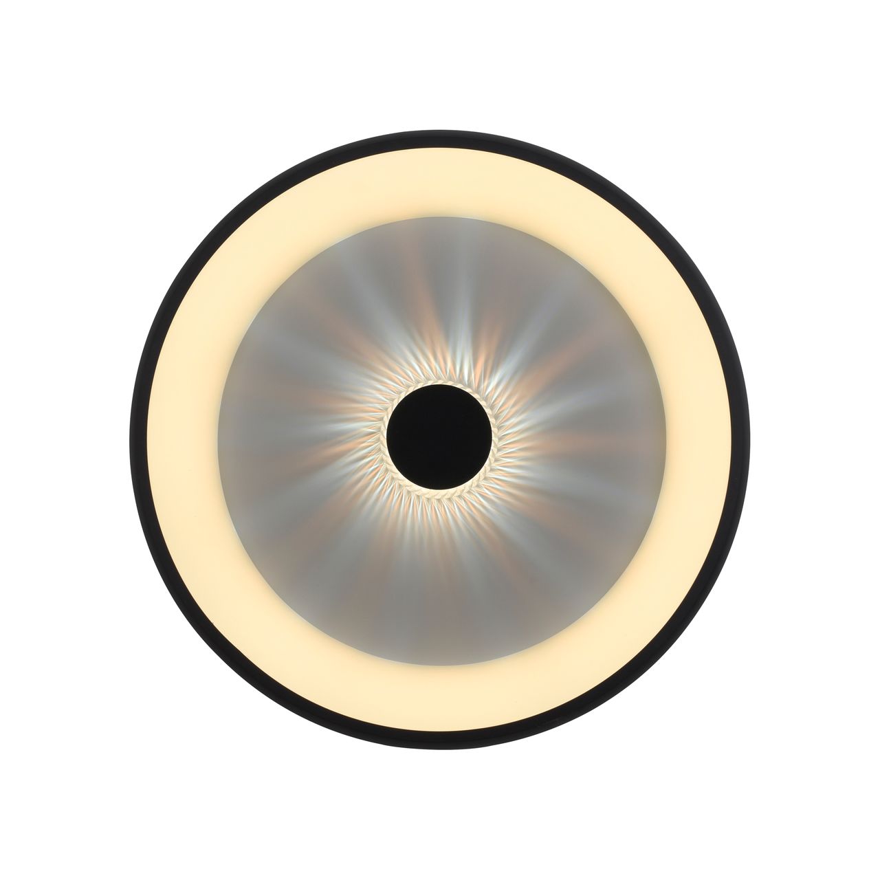 JUST LIGHT LED Deckenleuchte VERTIGO, CCT, dimmbar, Fernbedienung, Ø61,5 cm, Kristall-Effekt