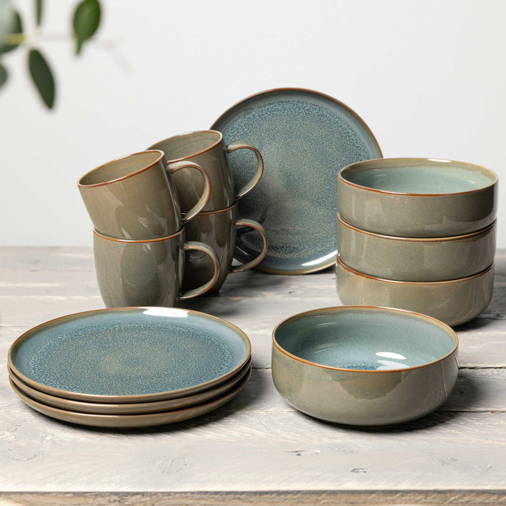 like. by Villeroy & Boch Set Petit-Dejeuner 6pcs Crafted Breeze service de vaisselle