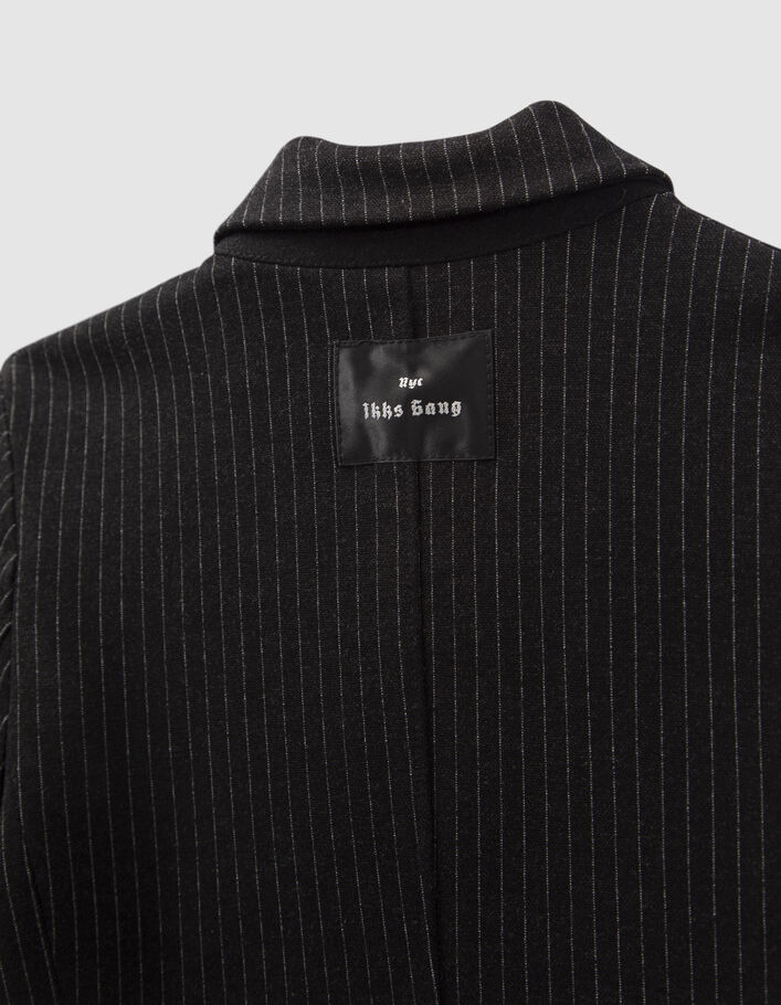 Veste de costume grise à rayures tennis garçon