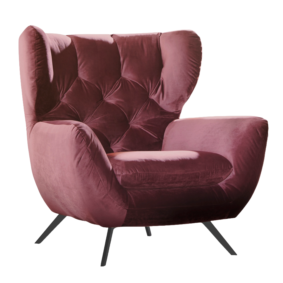 Sofa-Kultur Sessel Sixty Lila