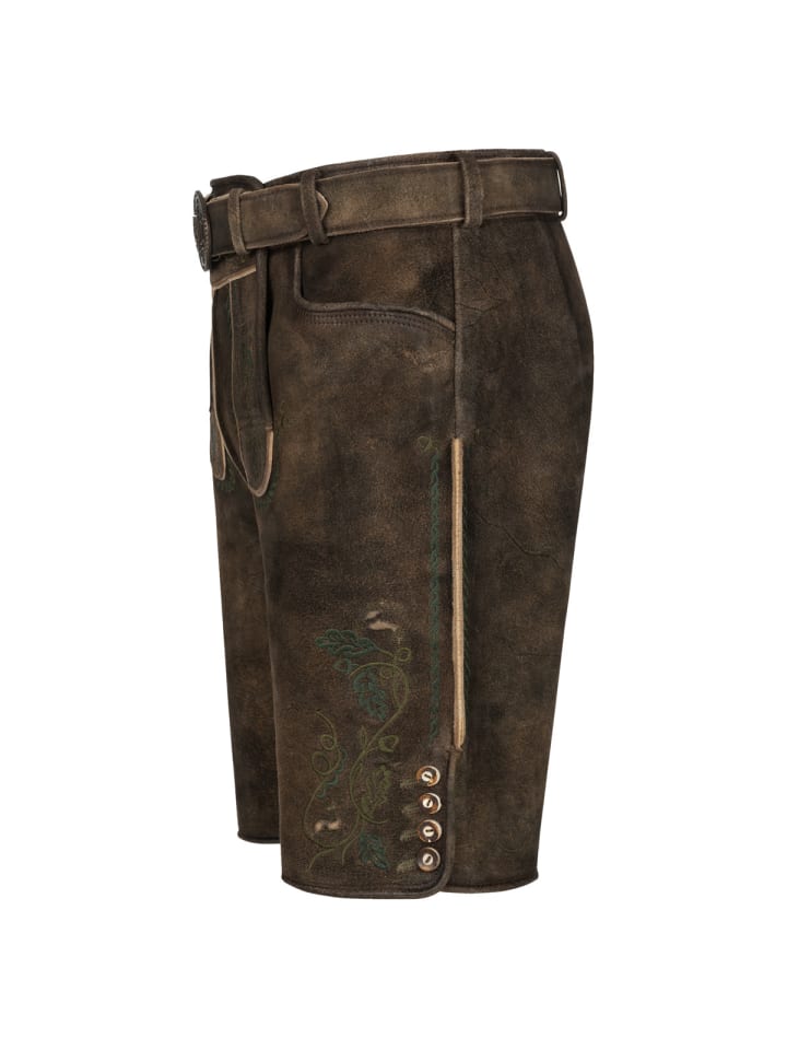 KRÜGER Lederhose Tarius in braun günstig kaufen
