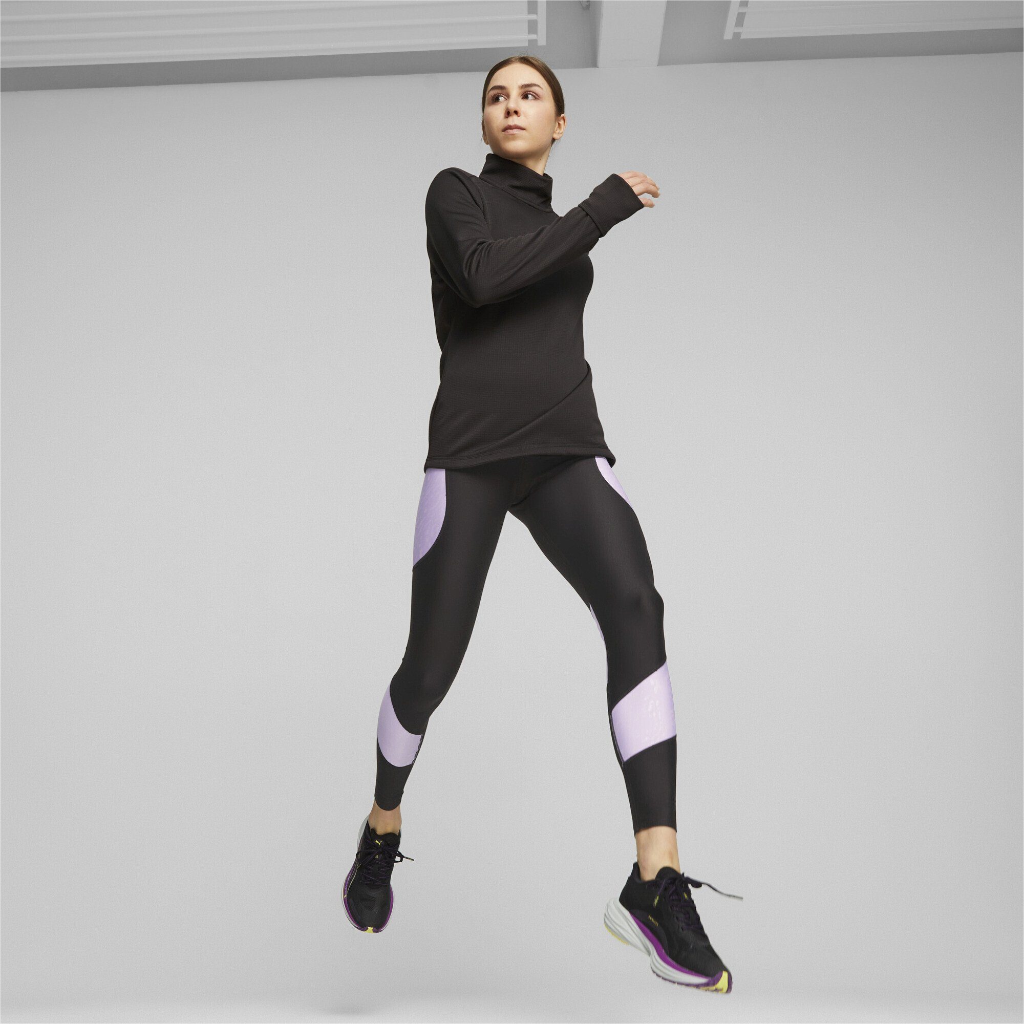 PUMA Trainingspullover Micro Fleece Laufpullover Damen
