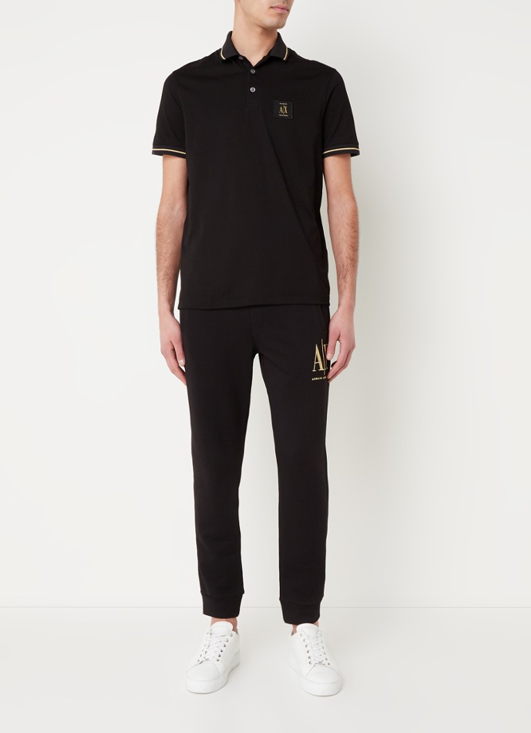 Polo Armani Exchange Slim fit com logotipo
