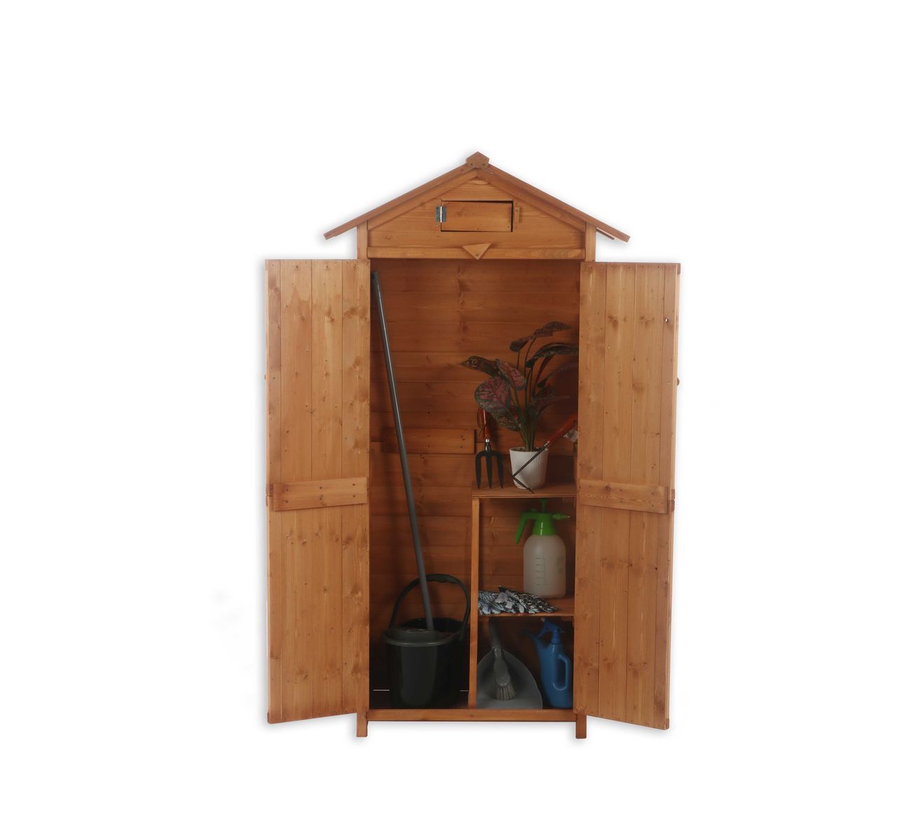 Powertec Garden Werkzeugschrank Holz Franz